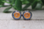 Sun & Moon | Glass Stud Earrings | Hypoallergenic