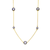 Collete Z Cubic Zirconia Black Long Necklace