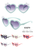 Cute Heart and Bow Kids Glasses