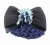 Dangling Swarovski Beads on Fabric Bow Barrette + Snood