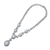 Collette Z Sterling Silver with Rhodium Plated Clear Cubic Zirconia Dangle Necklace