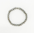 Dark Glass Bead Stretchy Bracelet