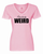 Flawlessly Weird Ladies T-Shirt  Large