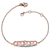 Collette Z Sterling Silver Rose-plated Cubic Zirconia Bracelet
