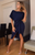 Judith Style Wrap Batwing Dress
