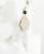 Druzy Agate and Nude Leopard Leather Earrings 