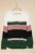 Colorblock V Neck Ribbed Knitted Sweater