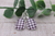 White Plaid || Glass Teardrop French Lever Earrings