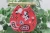Animals on Red Bandana Teardrop Faux Leather Earrings | Hypoallergenic