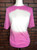 Gildan Berry Pink Bleached Blank Tee
