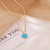 Love Heart Doublesided Dripping Oil Necklace 