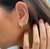 NADINE GOLD PAVE HUGGIE HOOP EARRINGS