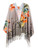 Reversible Print & Solid Floral Shawl/Scarf