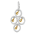 14 Karat Two- Toned Gold 2/5 Carat Total Diamond Weight Round Diamond Pendant Necklace 
