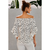 Bohemian Style Polka Dot Off Shoulder Front Tie
