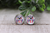DOG MOM - Tie Dye || 12mm Glass Stud Earrings