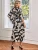 V-Neck Floral Wrap Dress