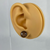 Small - Dark Oak - Handmade Stud Wooden Earrings - Minimalistic Circl