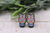 Stained Glass Owl || 14mm Stud Earrings