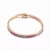Collette Z Gold Plated Sterling Silver Cubic Zirconia and Red Tennis Bracelet