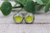 Tennis Pumpkin || Glass Stud Earrings || Hypoallergenic