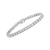.925 Sterling Silver 2.0 Carat Total Weight Brilliant-Cut Round Diamond Square Frame Miracle-Set Tennis Bracelet 