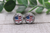 EMS Flag | Glass Stud Earrings | Hypoallergenic