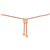 10K Rose Gold over .925 Sterling Silver 1/10 Cttw Round-Cut Diamond Heart Link Adjustable Bolo Bracelet (H-I Color, I2-I3 Clarity) - 6"-9" Adjustable