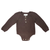 Knit Bubble Romper (Brown)