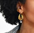 MACI GOLD GEOMETRIC TWIST HOOP EARRINGS