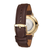 "PARIS" MENS LEATHER BAND WATCH
