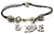 Missing My Dad In Heaven Pewter Beaded Black Cord Bracelet