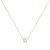 .925 Sterling Silver 1/2 Cttw Diamond Bezel 18" Pendant Necklace (I-J Color, I2-I3 Clarity)