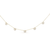 14K Yellow Gold 2.00 Cttw Diamond  Cluster 18" Station Necklace (I-J Color, I1-I2 Clarity)