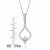 Collette Z Sterling Silver Cubic Zirconia Fancy Dangling Necklace