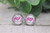 Peace Love Pray  Glass Stud Earrings