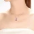 Collette Z Sterling Silver Blue Cubic Zirconia Drop Necklace
