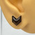 3 pack bundle - Dark Oak Chevron Split  - Lightweight Handmade Earrings