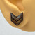 3 pack bundle - Dark Oak Chevron Split  - Lightweight Handmade Earrings
