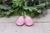 Conversation Hearts on Pink || French Lever Earrings