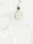 Druzy and Nude Leopard Leather Earrings 