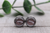 Leopard Football & Headband || Glass Stud Earrings || Hypoallergenic