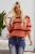 Crew-Neck Striped Loose Fit Sweater
