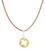 14k Gold Plated Star Cutout Charm Choker