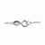 Collette Z Sterling Silver Green Cubic Zirconia Flower Necklace