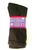 Mens Women Unisex Non Binding Cotton Circulation Diabetic Crew Black Socks Physician Approved - 13-15, 12 Pairs