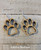 Paw Prints Dangle Earrings