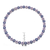 Collette Z Sterling Silver Purple and White Cubic Zirconia Necklace