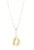 14K Gold Plated Letter Charm Necklace