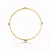 Collette Z Gold Overlay Cubic Zirconia Accent Bangle Bracelet